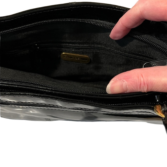 Gianni Bernini Black Patent Leather Shoulder Bag - Picture 10 of 17